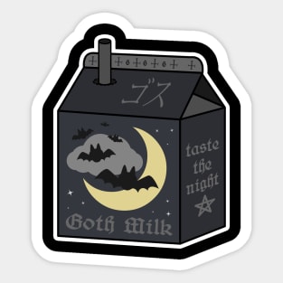 Goth Milk Sticker